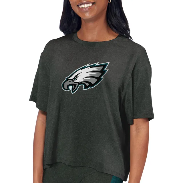 Women's New Era Midnight Green Philadelphia Eagles Cropped Long