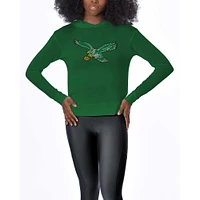 Sweat à capuche Certo Kelly Green Philadelphia Eagles Gridiron Classics Rundown pour femmes