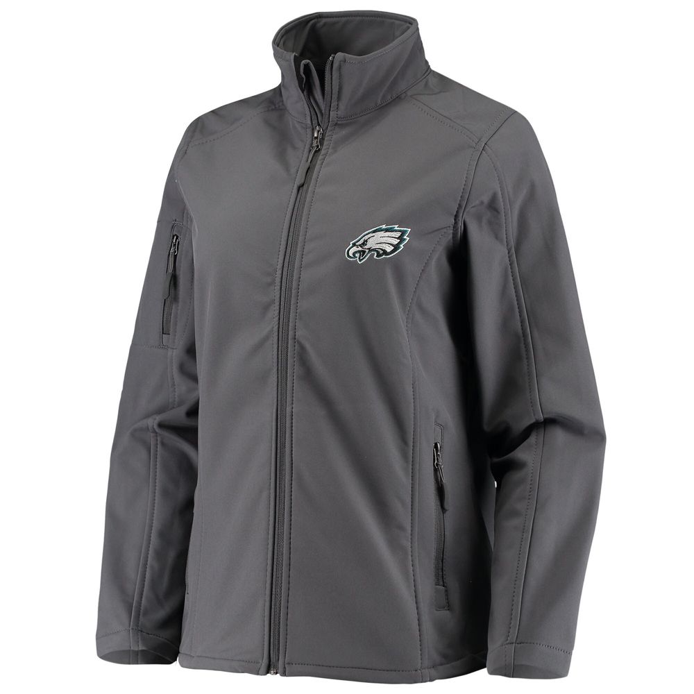 Women's Charcoal Philadelphia Eagles Full-Zip Sonoma Softshell Jacket