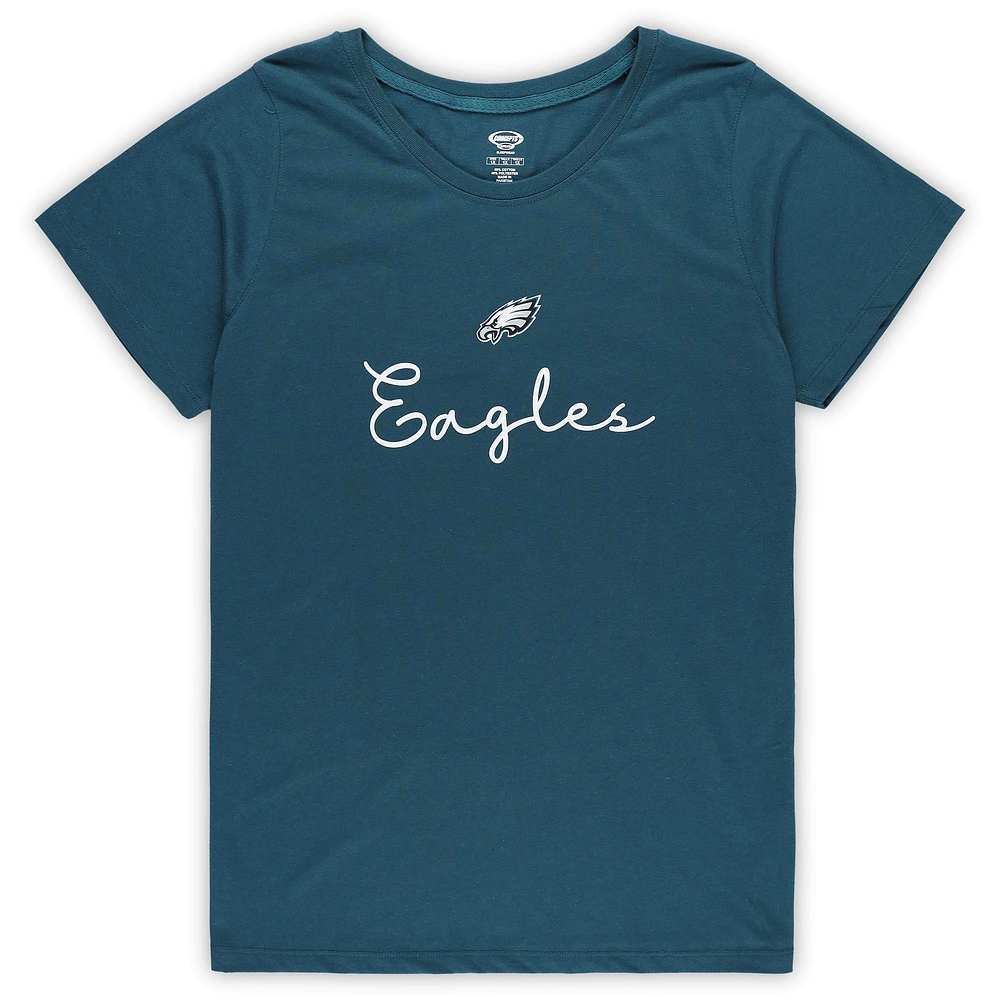 Ensemble t-shirt et pantalon Concepts Sport Philadelphia Eagles pour femme