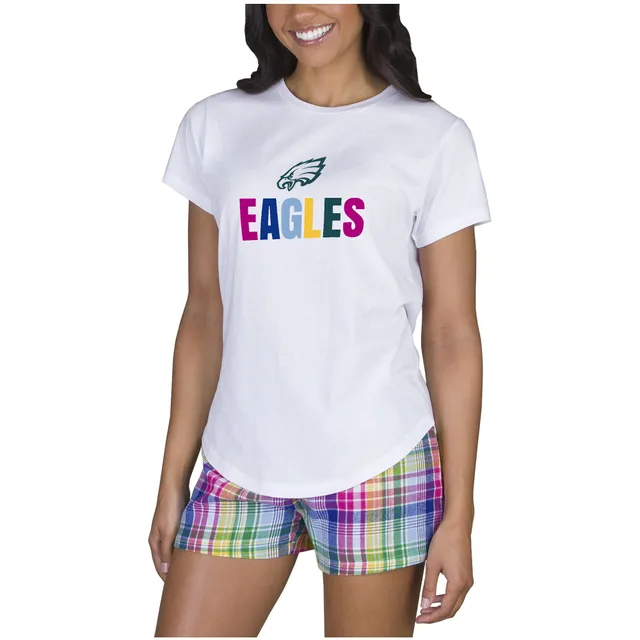 Women's Fanatics Branded Jalen Hurts Midnight Green Philadelphia Eagles  Athena Name & Number Notch Neck T-Shirt