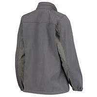 Women's Dunbrooke Charcoal Philadelphia Eagles Zephyr Softshell Full-Zip Jacket