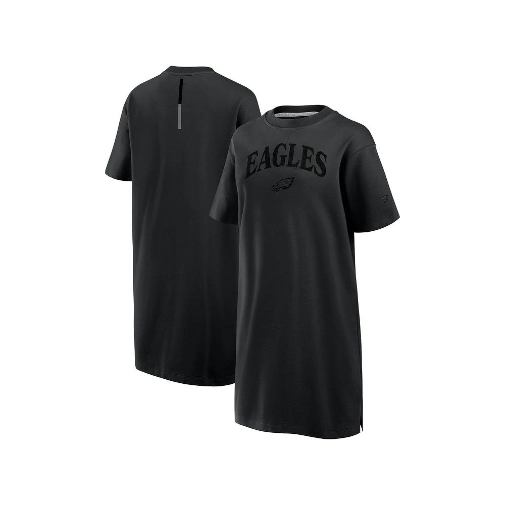 Women's Fanatics Black Philadelphia Eagles Elements Go Tri-Blend Dress