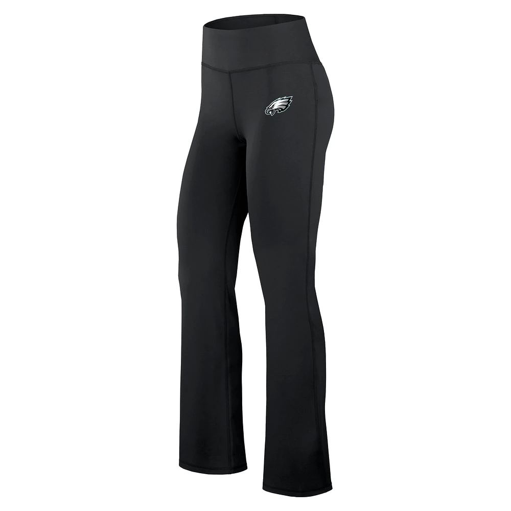 Women's Fanatics Black Philadelphia Eagles Maxed Out Flare Leggings