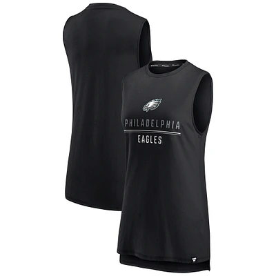 Fanatics pour femmes noirs Philadelphia Eagles True Contender - Débardeur