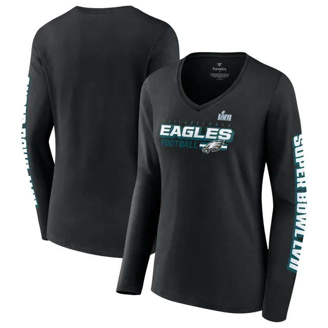 Plus Size - NFL Philadelphia Eagles Black V-Neck Football Tee - Torrid