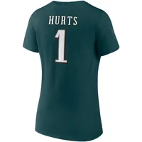 Jalen Hurts Philadelphia Eagles Nike Women's Player Name & Number T-Shirt -  White