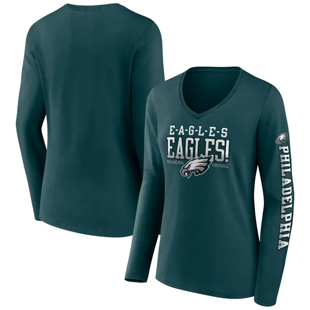 Philadelphia Eagles '47 Women's Parkway Long Sleeve T-Shirt - Midnight Green