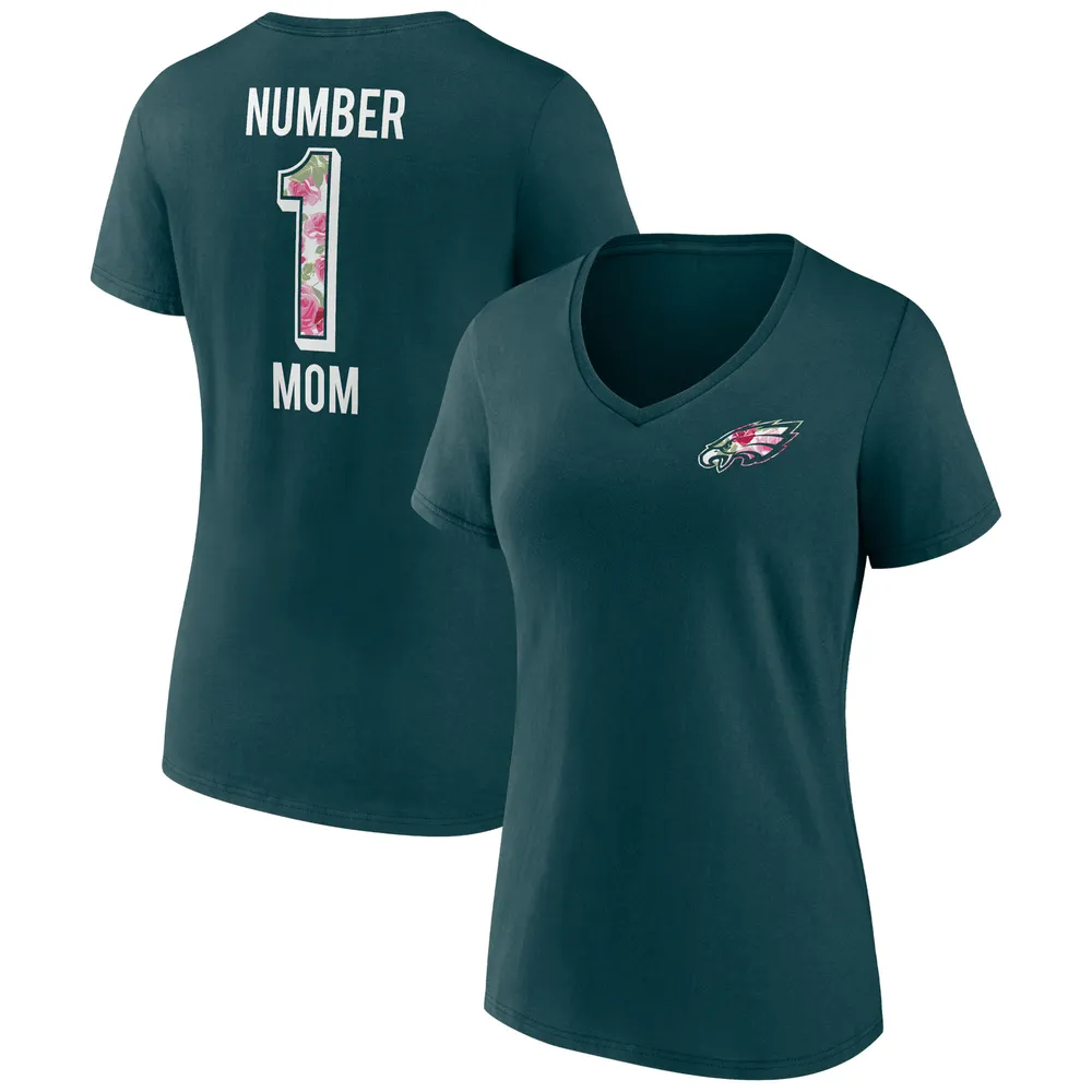 Lids Philadelphia Eagles Fanatics Branded Women's Personalized Name &  Number Evanston Stencil V-Neck T-Shirt - Gray