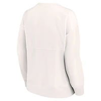 Sweat-shirt à capuche imprimé léopard pour femme Fanatics Cream Philadelphia Eagles