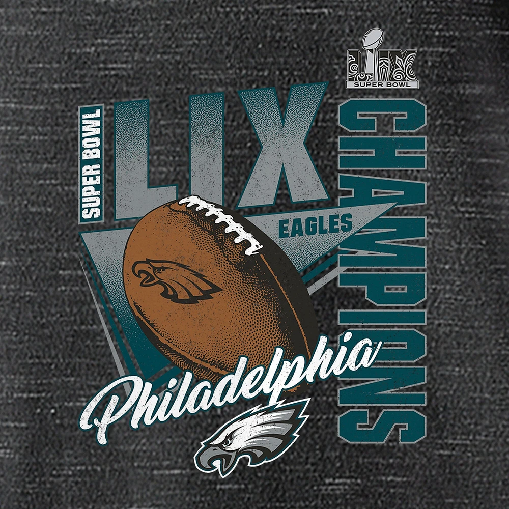 Women's Fanatics  Graphite Philadelphia Eagles Super Bowl LIX Champions Own the Moment V-Neck T-Shirt