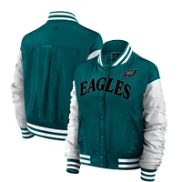 Women's Fanatics  Green Philadelphia Eagles Elements Wave Full-Snap Jacket