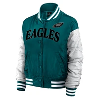 Veste à boutons-pression intégrale Elements Wave de Philadelphia Eagles la marque Fanatics pour femme, verte