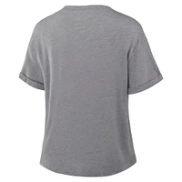 T-shirt tri-blend hommage aux Philadelphia Eagles de la collection Fanatics Heather Grey pour femme