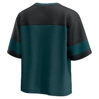 Women's Fanatics  Midnight Green/Black Philadelphia Eagles Homeschool Jersey Poly V-Neck
Fashion Top