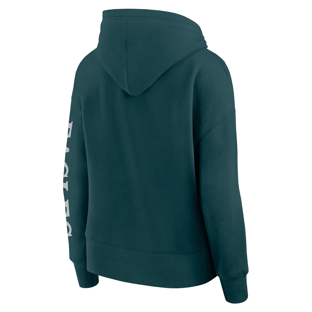 Sweat à capuche manches longues Fanatics Midnight Green Philadelphia Eagles Elements Next pour femmes