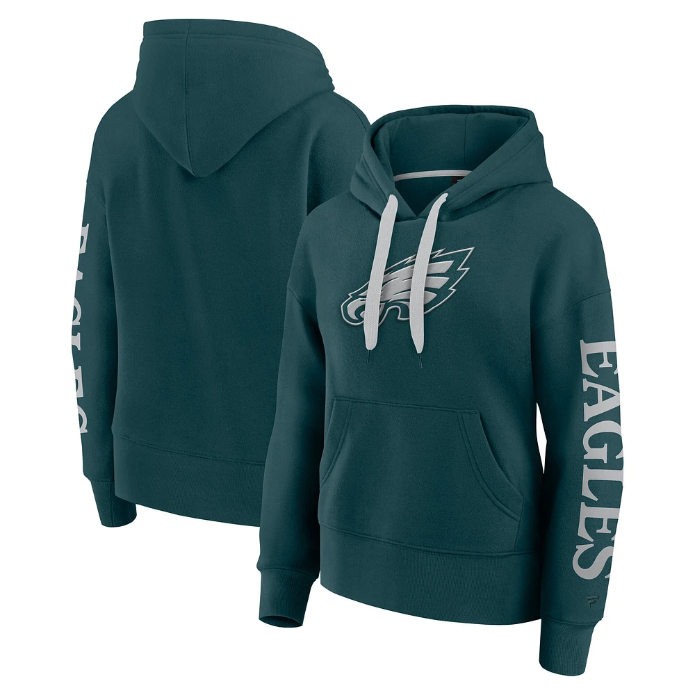 Sweat à capuche manches longues Fanatics Midnight Green Philadelphia Eagles Elements Next pour femmes