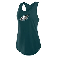 Women's Fanatics Midnight Green Philadelphia Eagles Iron Fan Tank Top