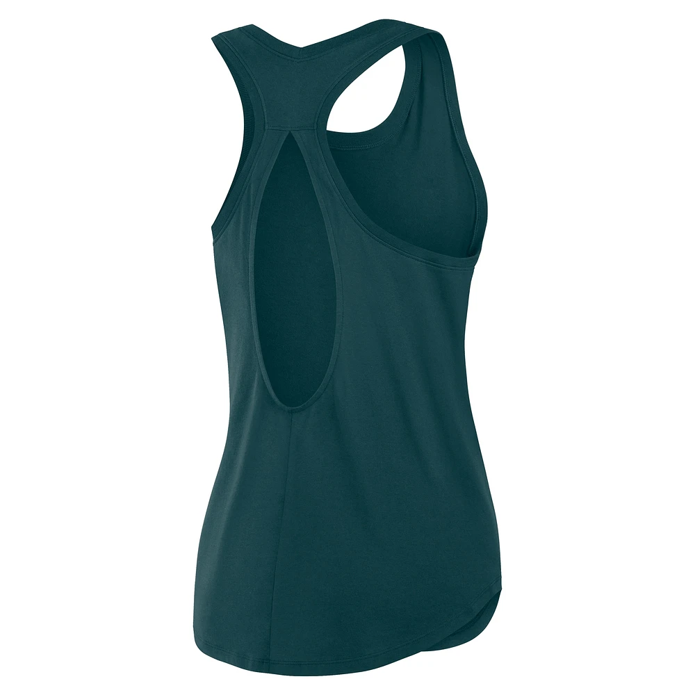 Women's Fanatics Midnight Green Philadelphia Eagles Iron Fan Tank Top