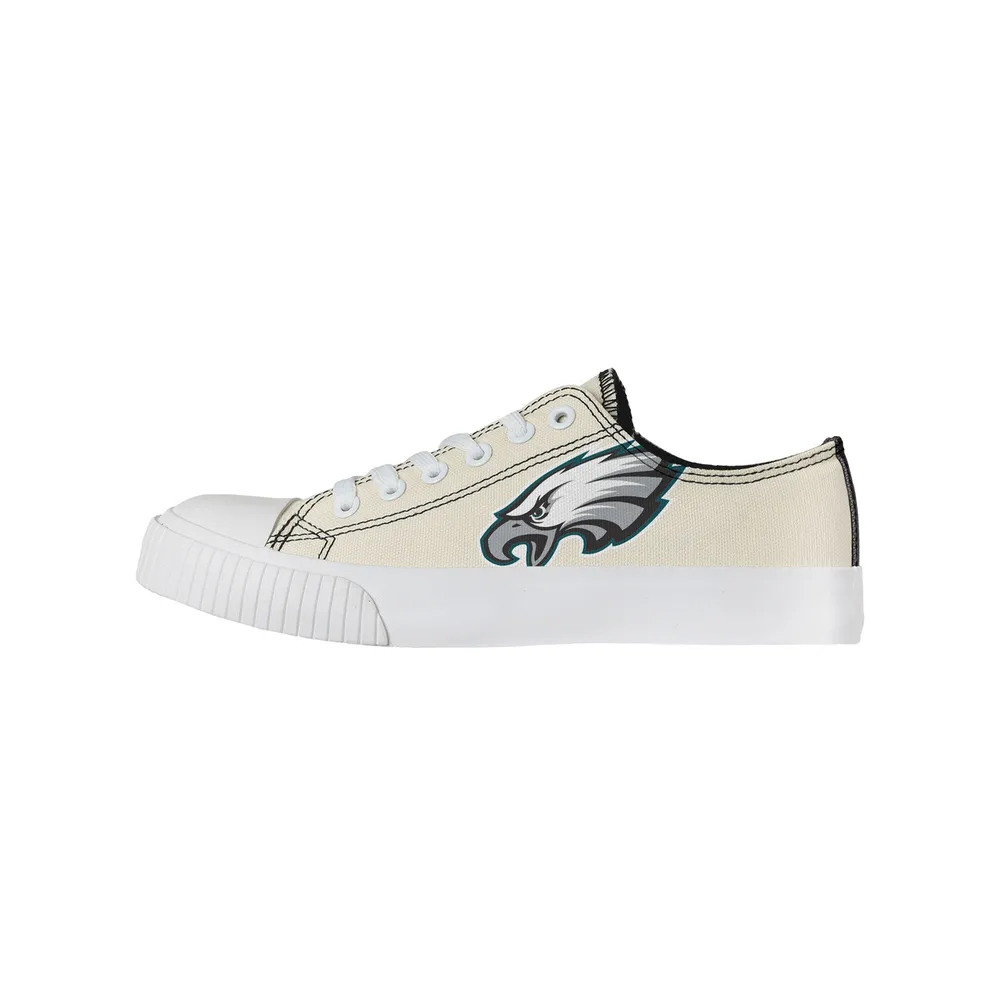 Lids Philadelphia Eagles FOCO Women's Low Top Canvas Shoes - Cream |  Connecticut Post Mall