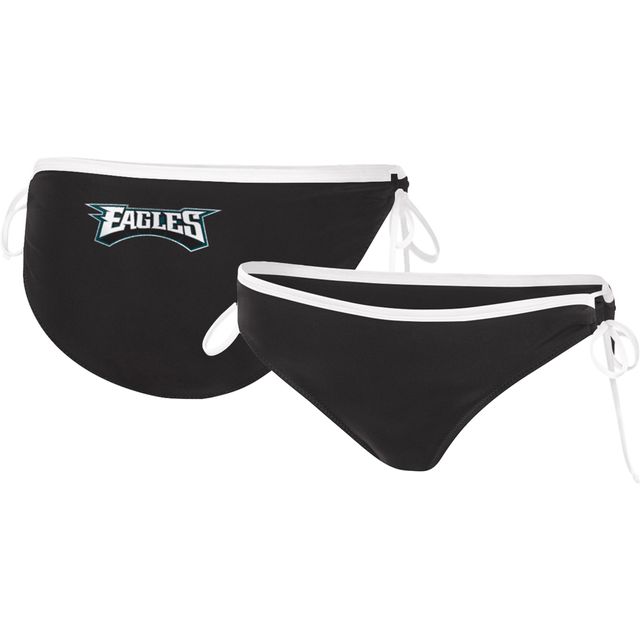 Maillot de bain pour femme G-III 4Her by Carl Banks noir Philadelphia Eagles Logo Perfect Match - Bas bikini