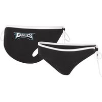 Women's G-III 4Her by Carl Banks Black Philadelphia Eagles Logo Perfect Match - Bikini Bottom