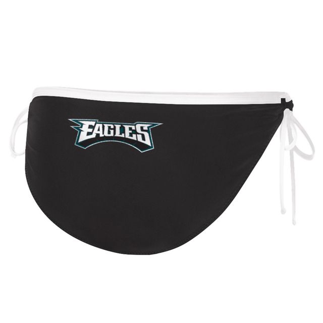 Maillot de bain pour femme G-III 4Her by Carl Banks noir Philadelphia Eagles Logo Perfect Match - Bas bikini