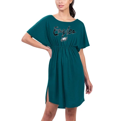 Women's G-III 4Her by Carl Banks Green Philadelphia Eagles Versus Swim Cover-Up