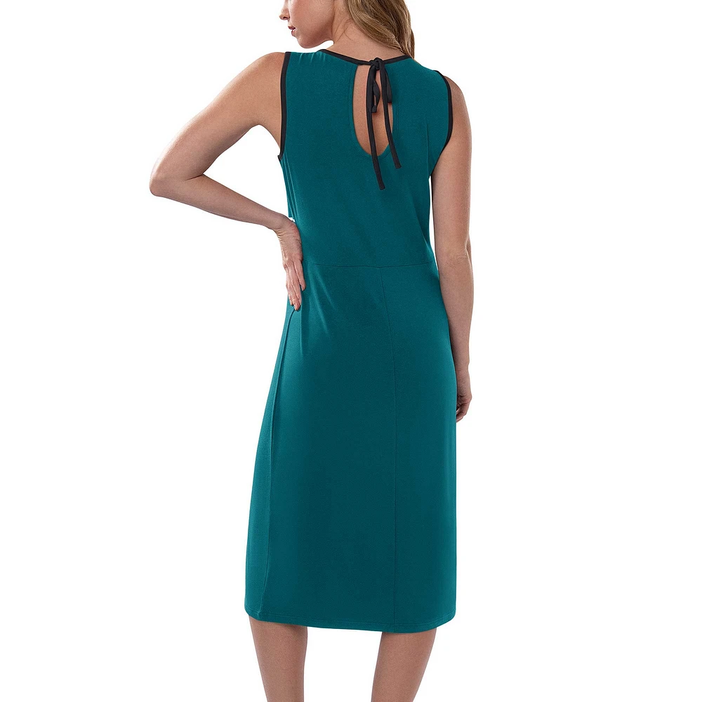 Women's G-III 4Her by Carl Banks Midnight Green Philadelphia Eagles Main Field Maxi Dress