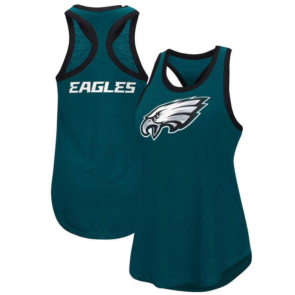 Débardeur Tater G-III 4Her by Carl Banks Midnight Green pour femme des Eagles de Philadelphie