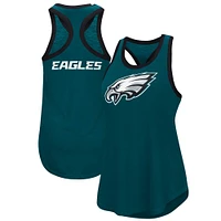 Débardeur Tater G-III 4Her by Carl Banks Midnight Green pour femme des Eagles de Philadelphie