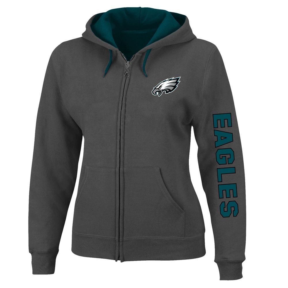 Women's Fanatics Branded Heather Charcoal Philadelphia Eagles Plus