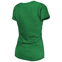 Women's Majestic Threads  Kelly Green Philadelphia Eagles Two-Time Super Bowl Champions Sky High Retro Tri-Blend T-Shirt