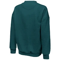 Sweat-shirt à capuche Majestic Threads Midnight Green Philadelphia Eagles Super Bowl LIX Champions Choke Up Tri-Blend pour femme