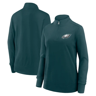 Veste zippée quart de tour Velocity pour femme, vert nuit, Philadelphia Eagles