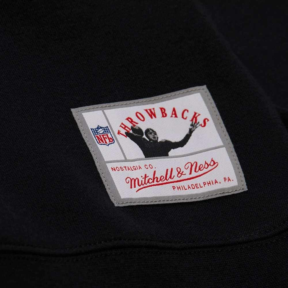 Veste zippée quart de tour noire pour femme des Philadelphia Eagles Mitchell & Ness