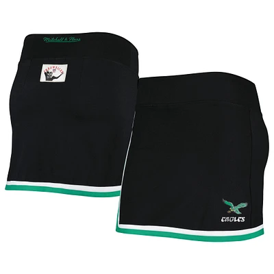 Jupe-short noire pour femme Mitchell & Ness Philadelphia Eagles