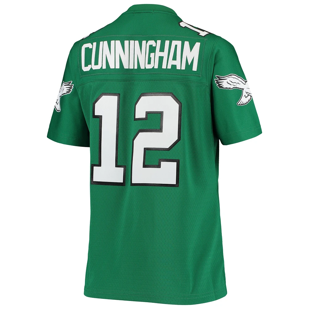 Maillot réplique Mitchell & Ness Randall Cunningham Kelly Green Philadelphia Eagles 1990 Legacy pour femme