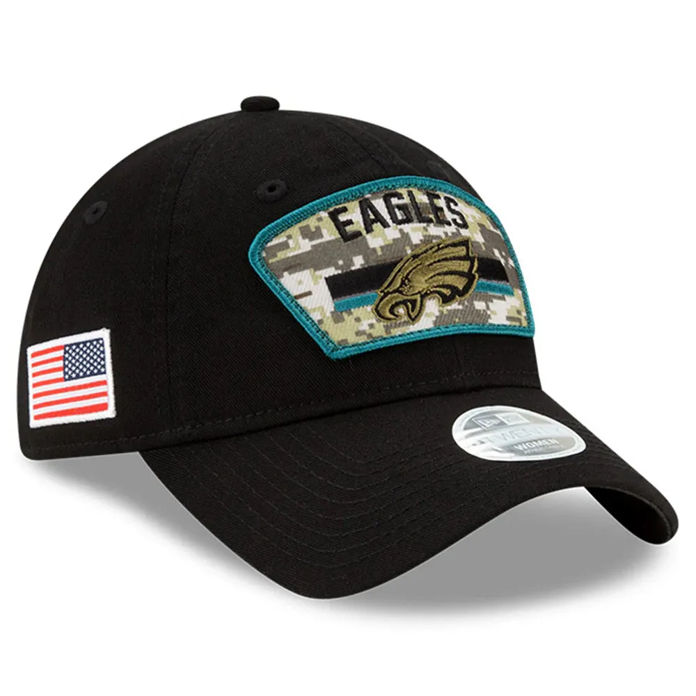 Lids Philadelphia Eagles New Era Women's 2021 Salute To Service 9TWENTY  Adjustable Hat - Black