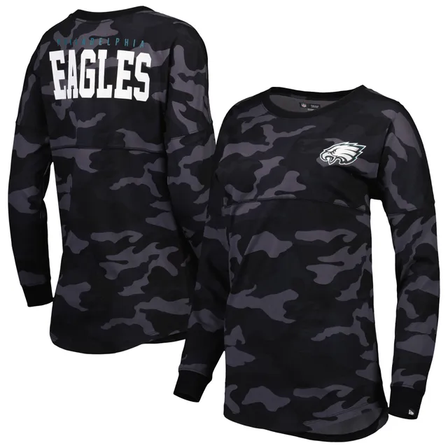 Lids Philadelphia Eagles New Era Women's Crop Long Sleeve T-Shirt -  Midnight Green