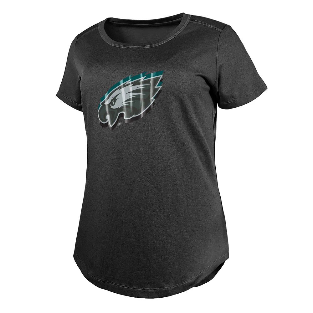 T-shirt New Era Charcoal Philadelphia Eagles 2024 NFL Draft pour femme