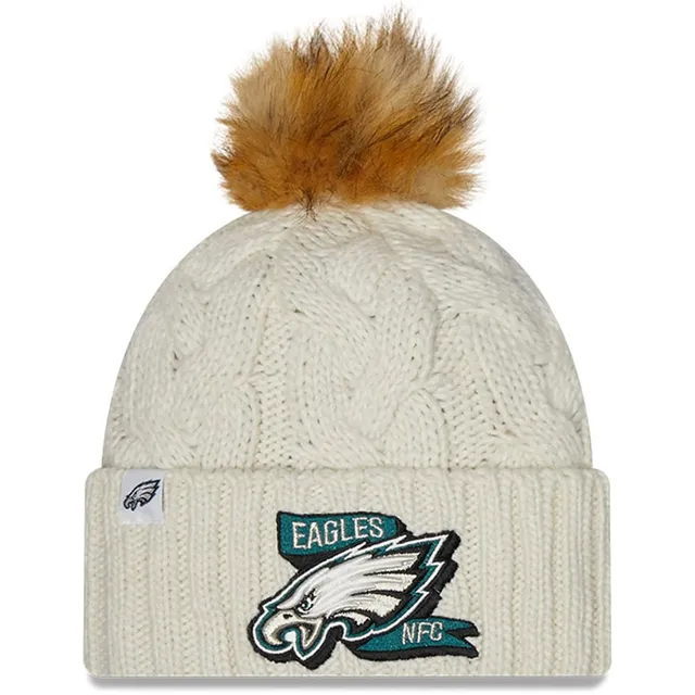 New Era Men's Philadelphia Eagles Black Pom Knit Beanie