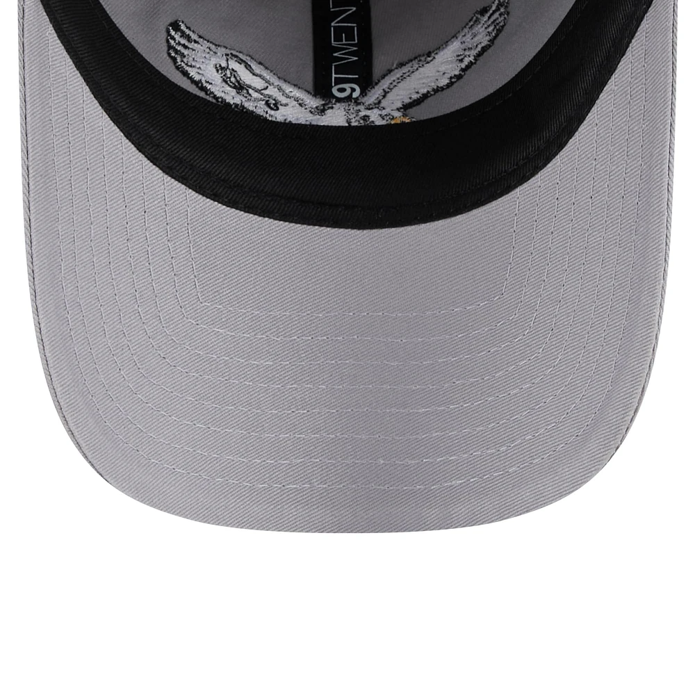 Women's New Era Gray Philadelphia Eagles Main 9TWENTY Adjustable Hat