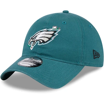 Casquette réglable verte New Era pour femmes des Eagles de Philadelphie Game Day Flower 9TWENTY