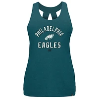 Débardeur New Era vert nuit pour femme des Eagles de Philadelphie 2024 NFL Training Camp