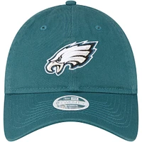 Casquette réglable New Era Philadelphia Eagles Core Classic 2.0 9TWENTY vert nuit pour femme