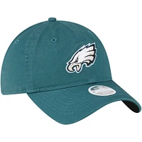 Casquette réglable New Era Philadelphia Eagles Core Classic 2.0 9TWENTY vert nuit pour femme