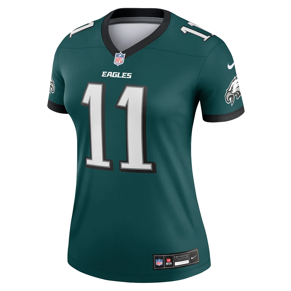 Haut Nike A.J. Brown Midnight Green pour femme, joueur légendaire des Philadelphia Eagles