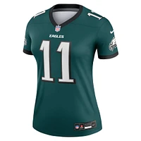 Haut Nike A.J. Brown Midnight Green pour femme, joueur légendaire des Philadelphia Eagles