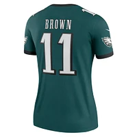 Haut Nike A.J. Brown Midnight Green pour femme, joueur légendaire des Philadelphia Eagles